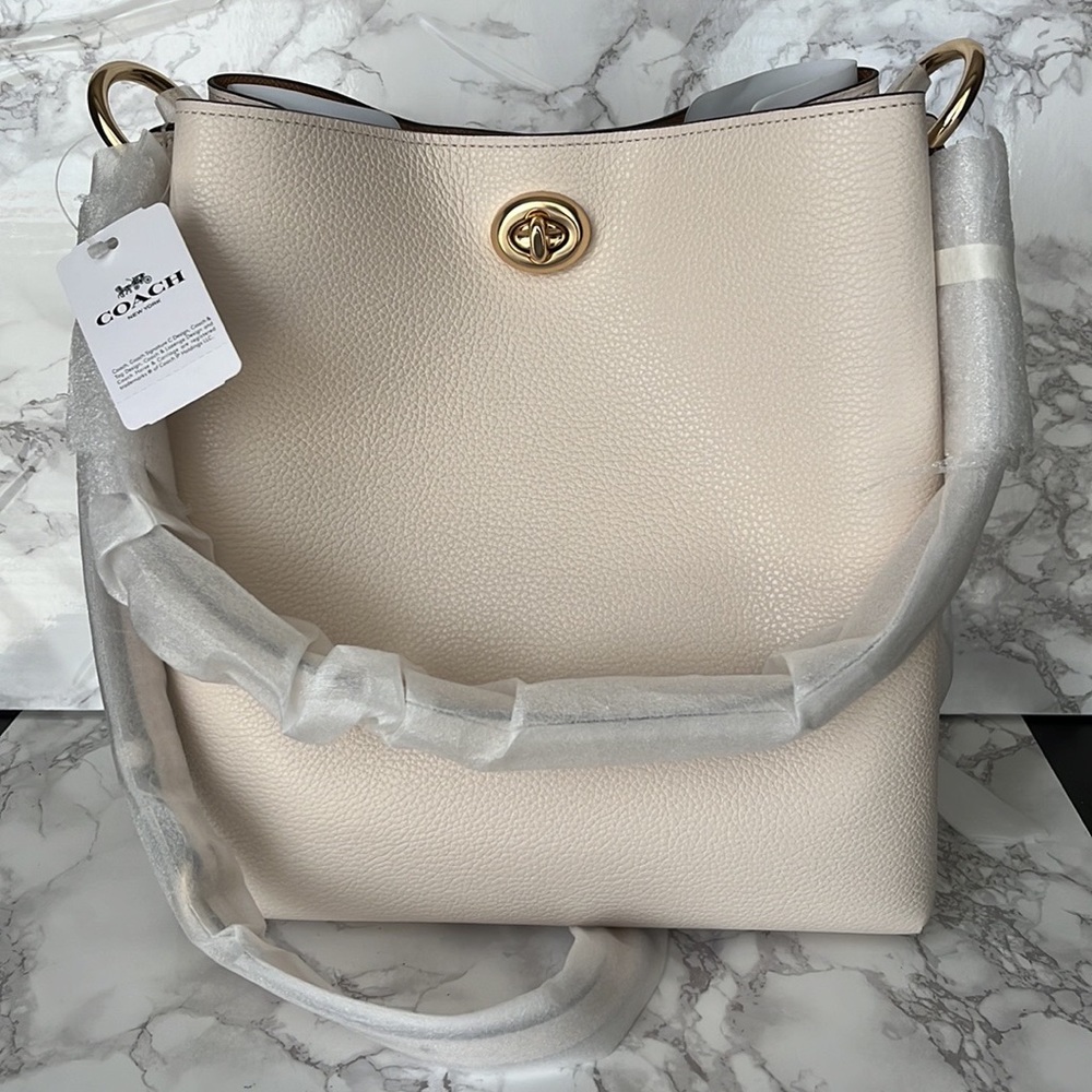 NWT ❇️Coach pebble leather Charlie bucket bag - Picture 4 of 12